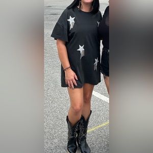 Jeweled Star T-Shirt Dress